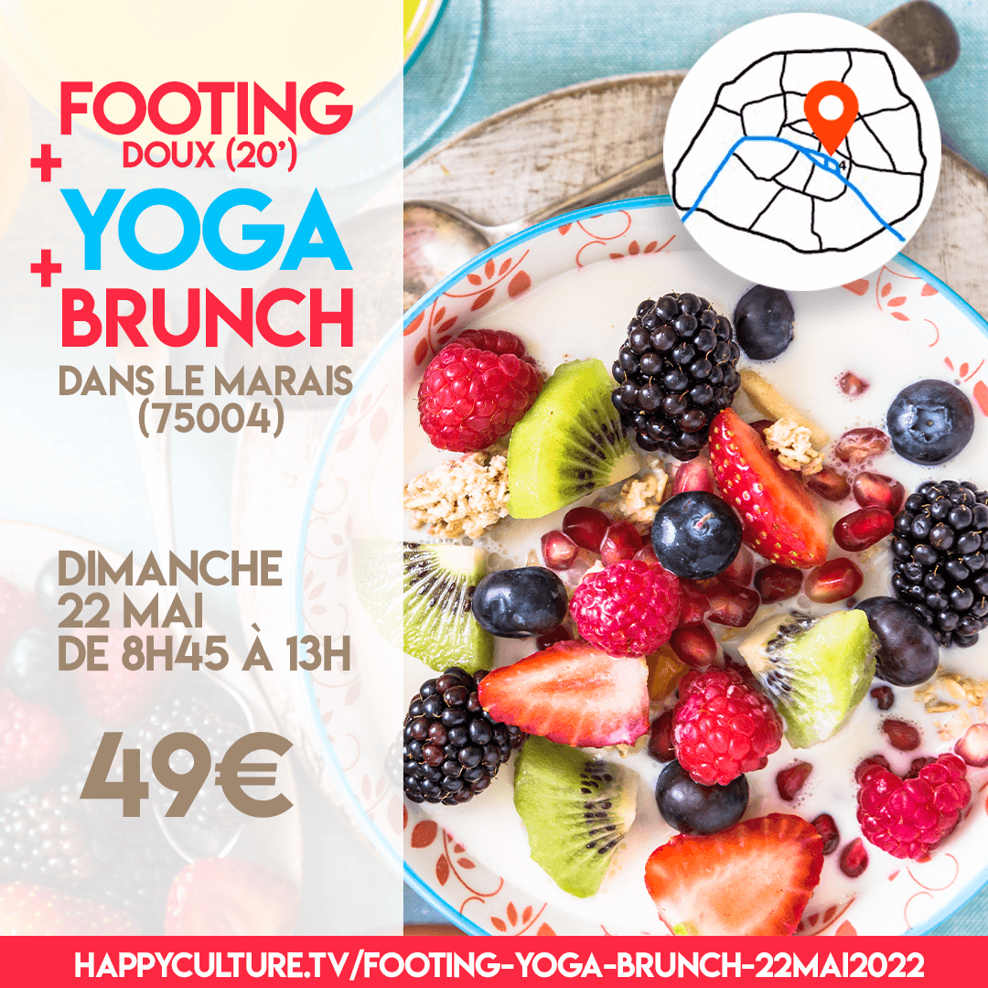Yoga & Brunch Happyculture 22 mai 2022 Marais Paris